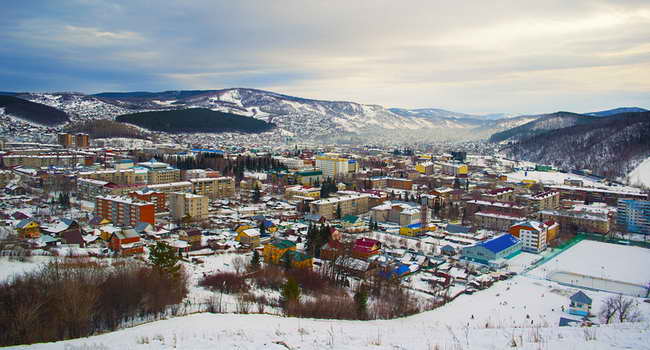Горно-Алтайск с высоты