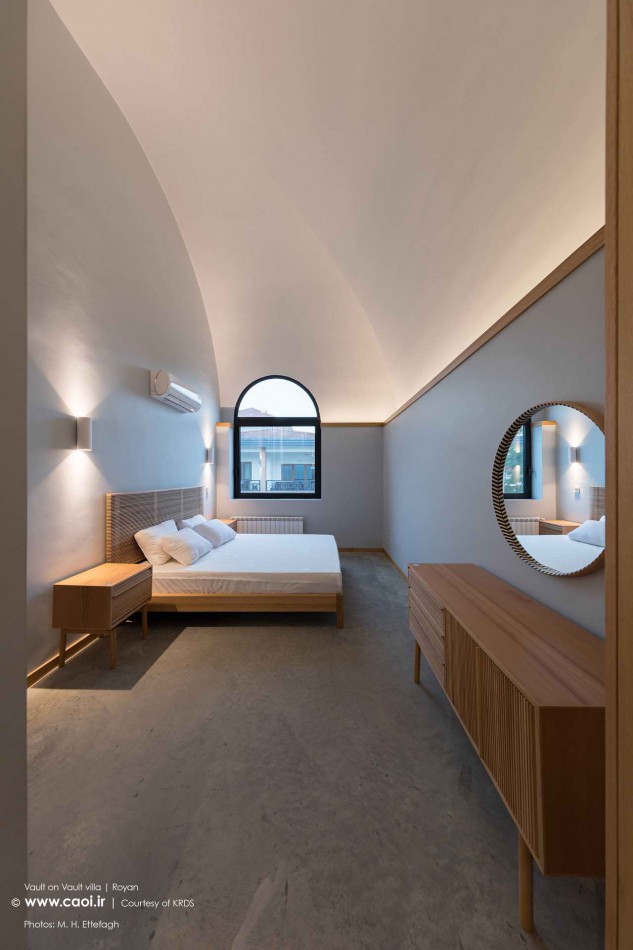 интерьер спальни, Vault Villa 