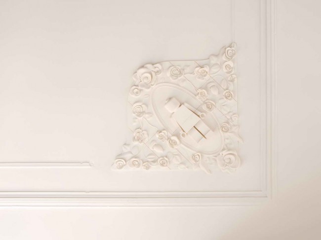 3D декор на потолке, квартира Tiny Grandeur