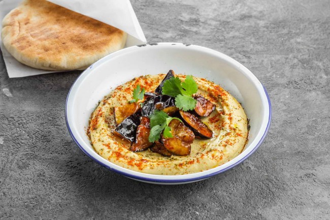 Хумус с баклажанами свит чили от Easy Hummus