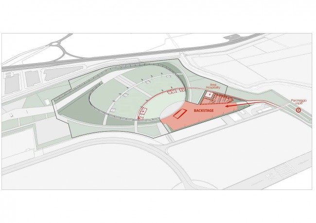закулисная зона, RCF Arena