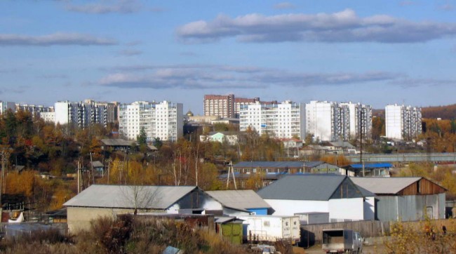 Вид на Тынду с правого берега