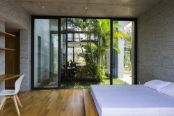 интерьер спальни в доме Binh House
