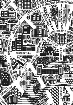 памятники конструктивизма в центре Москвы, фрагмент карты