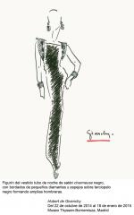 эскиз черного платья, Юбер де Живанши