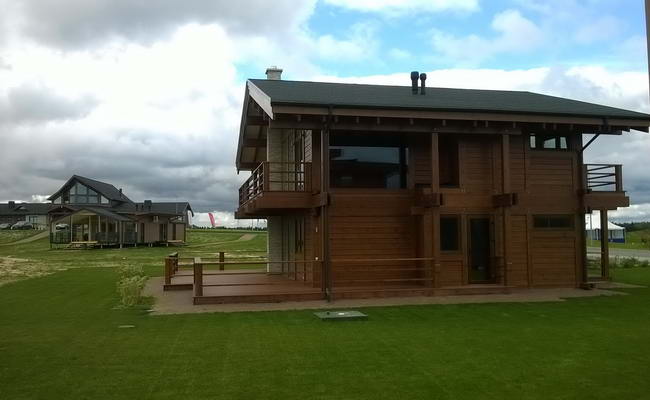 Итальянский фахверк: префабрицированный дом, построенный в GORKI Golf Resort