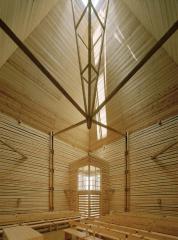 церковь Kärsämäki Shingle, 2004г., архитектор Anssi Lassila, Lassila Hirvilammi Architects Ltd