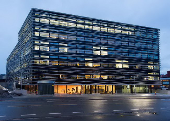 здание бизнес-центра в Осло, архитектурное проектирование Henning Larsen Architects