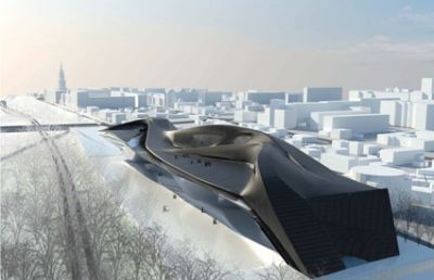 Вид сверху
Вид здания сверху. Проект Asymptote Architecture
Keywords: Asymptote Architecture