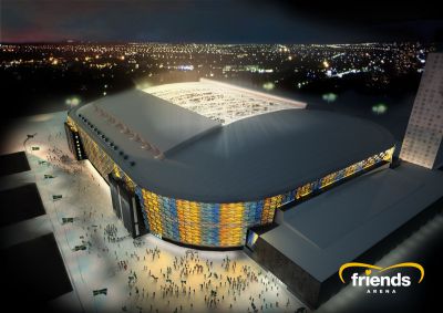 стадион Friends Arena
Неподалеку от стадиона построят самый большой в Швеции молл.
Keywords: стадион Friends Arena