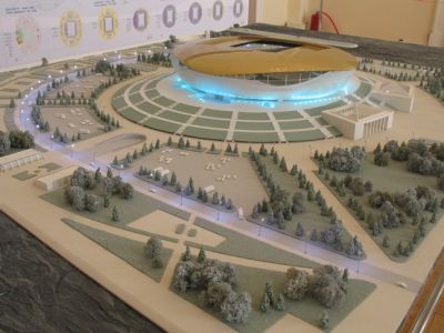 Макет стадиона. Ленниипроект совместно с BSA
Макет стадиона. Ленниипроект совместно с BSA
