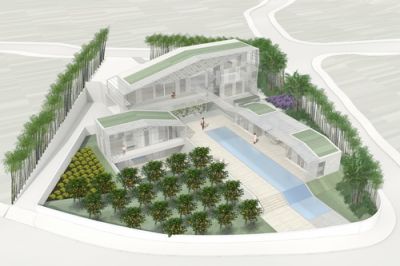 индивидуальный дом с бассейном, Toshiko Mori
Загородный дом с бассейном FlexiVilla, архитектор Toshiko Mori
