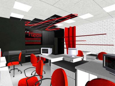 визуализация интерьера офиса
