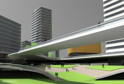 Жилой комплекс - городской ландшафт
подробнее: http://rkarchitect.ru/Projects.htm
