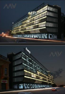 Архитектурная подсветка БЦ"Линкор"
3D Визуализация из Архитектурного проекта фасадного освещения БЦ"Линкор"
Keywords: фасадное освещение Архитектурная подсветка light design