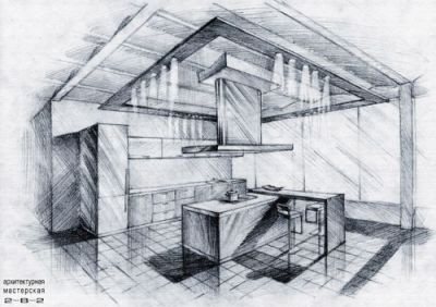 Эскиз кухни
Keywords: Эскиз кухни лофт скетч scatch design interior loft 2-B-2 Architecture дизайн иртерьера кухни