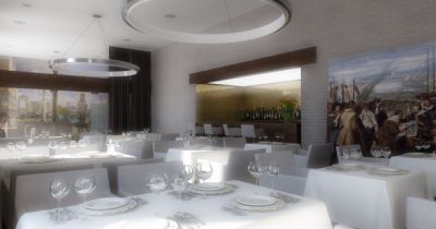  ресторан Risto, площадь 180 м. кв.
Keywords: MosejkoArchitects интерьер ресторана