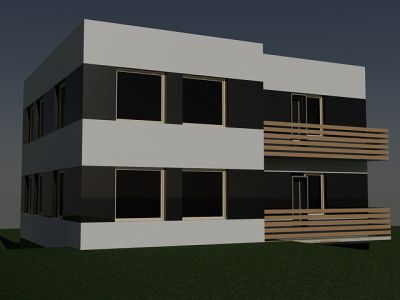 фасад с лоджиями, TW-twf-HOUSE 

