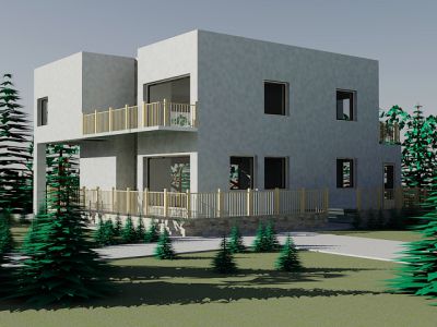 TW-CS-HOUSE дворовый фасад
