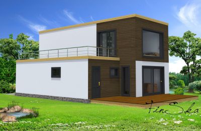 Maison contemporaine en bois - AB 104 m²
Keywords: Modern house, wooden house, Garage wood wooden house kit, wooden Bungalow, Cottage,Construction of wooden houses,  Planks against adhesive, Mobilhome